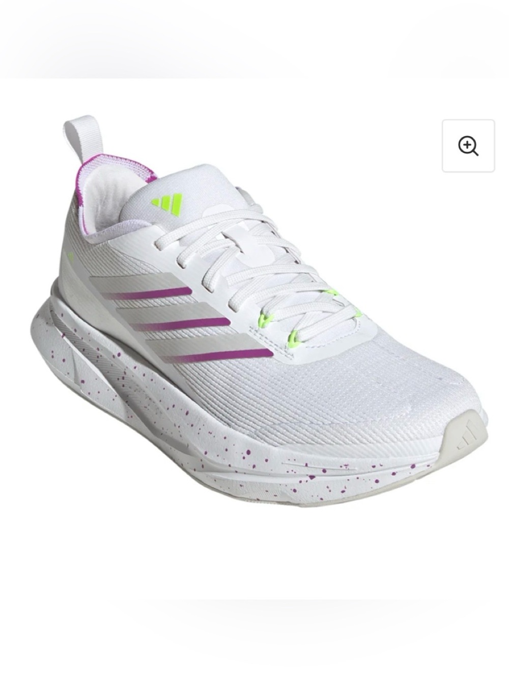 Jogit Running Shoes
 Sneakers with Purple Stripes and Neon Green Accents
